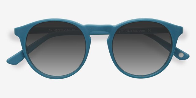 Air Matte Green AcetateSunglass Frames from EyeBuyDirect, Closed View