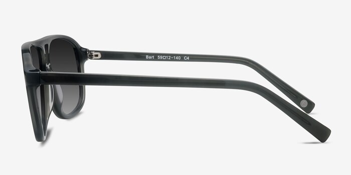 Bart Matte Gray Acétate Soleil de Lunette de vue d'EyeBuyDirect