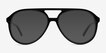 Jakarta Black AcetateSunglass Frames from EyeBuyDirect, Front View