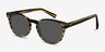 Till Dawn Brown Striped AcetateSunglass Frames from EyeBuyDirect, Angle View