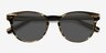 Till Dawn Brown Striped AcetateSunglass Frames from EyeBuyDirect, Closed View