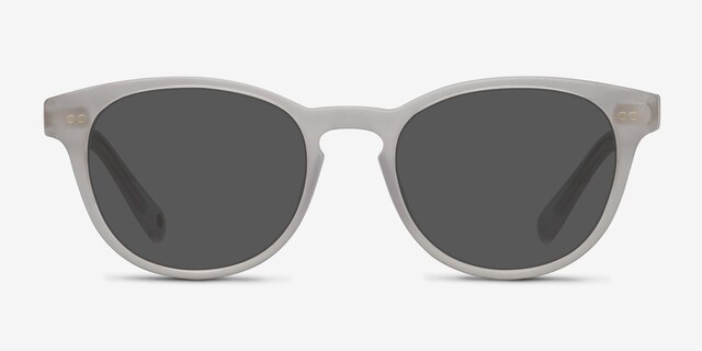 Till Dawn Matte White AcetateSunglass Frames from EyeBuyDirect, Front View