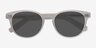 Till Dawn Matte White AcetateSunglass Frames from EyeBuyDirect, Closed View