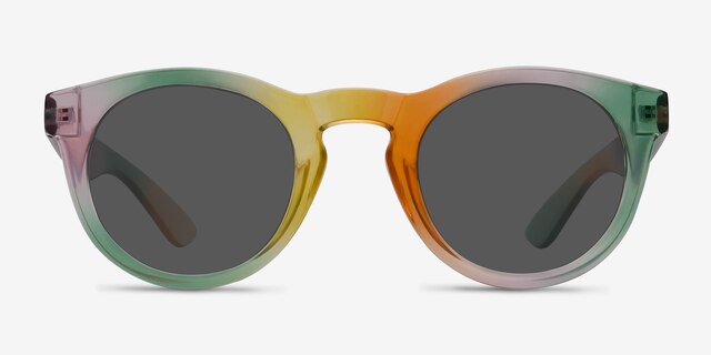 Sunset Yellow PlastiqueSoleil de Lunette de vue d'EyeBuyDirect, Vue de Face