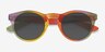 Sunset Yellow PlastiqueSoleil de Lunette de vue d'EyeBuyDirect, Vue Rapprochée