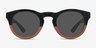 Sunset Black PlasticSunglass Frames from EyeBuyDirect, Front View