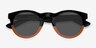 Sunset Black PlasticSunglass Frames from EyeBuyDirect, Closed View