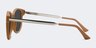 Terracotta Matte Orange MetalSunglass Frames from EyeBuyDirect, Side View