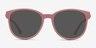 Terracotta Matte Pink PlasticSunglass Frames from EyeBuyDirect, Front View