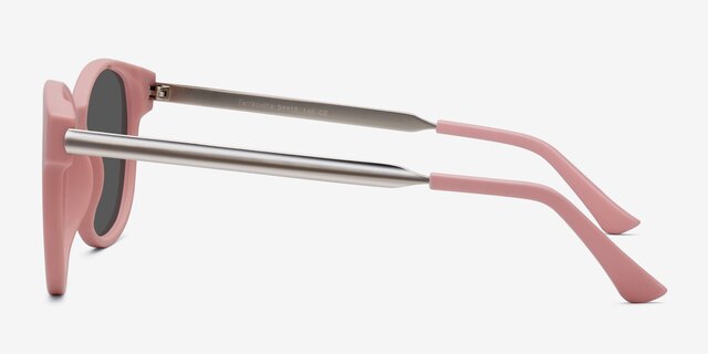 Terracotta Matte Pink PlasticSunglass Frames from EyeBuyDirect, Side View