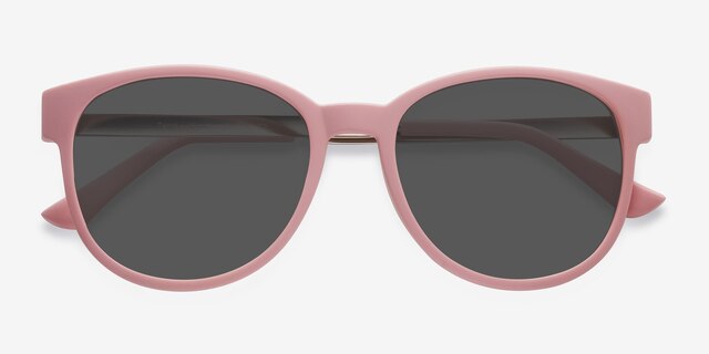 Terracotta Matte Pink PlasticSunglass Frames from EyeBuyDirect, Closed View