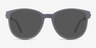 Terracotta Matte Gray Plastic-metalSunglass Frames from EyeBuyDirect, Front View
