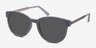 Terracotta Matte Gray Plastic-metalSunglass Frames from EyeBuyDirect, Angle View