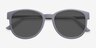 Terracotta Matte Gray Plastic-metalSunglass Frames from EyeBuyDirect, Closed View