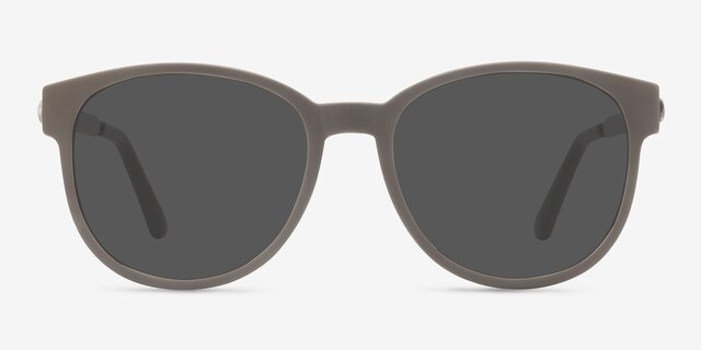 Terracotta Dark Green PlasticSunglass Frames from EyeBuyDirect, Front View
