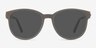 Terracotta Dark Green PlasticSunglass Frames from EyeBuyDirect, Front View