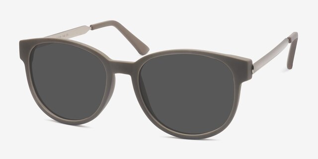 Terracotta Dark Green PlasticSunglass Frames from EyeBuyDirect, Angle View