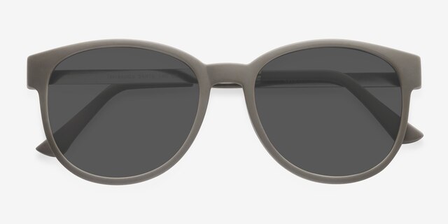 Terracotta Dark Green PlasticSunglass Frames from EyeBuyDirect, Closed View