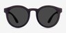 Oasis Matte Coffee PlasticSunglass Frames from EyeBuyDirect, Front View