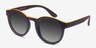 Oasis Matte Coffee PlasticSunglass Frames from EyeBuyDirect, Angle View