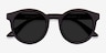 Oasis Matte Coffee PlasticSunglass Frames from EyeBuyDirect, Closed View