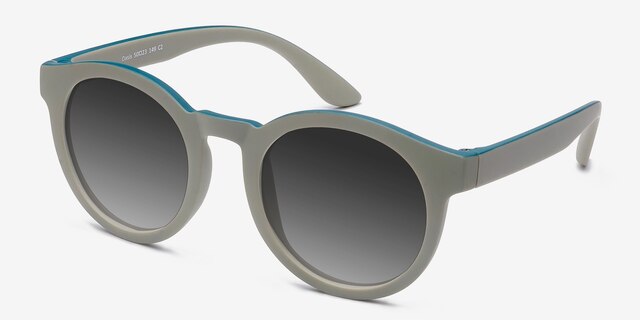 Oasis Pistachio PlasticSunglass Frames from EyeBuyDirect, Angle View
