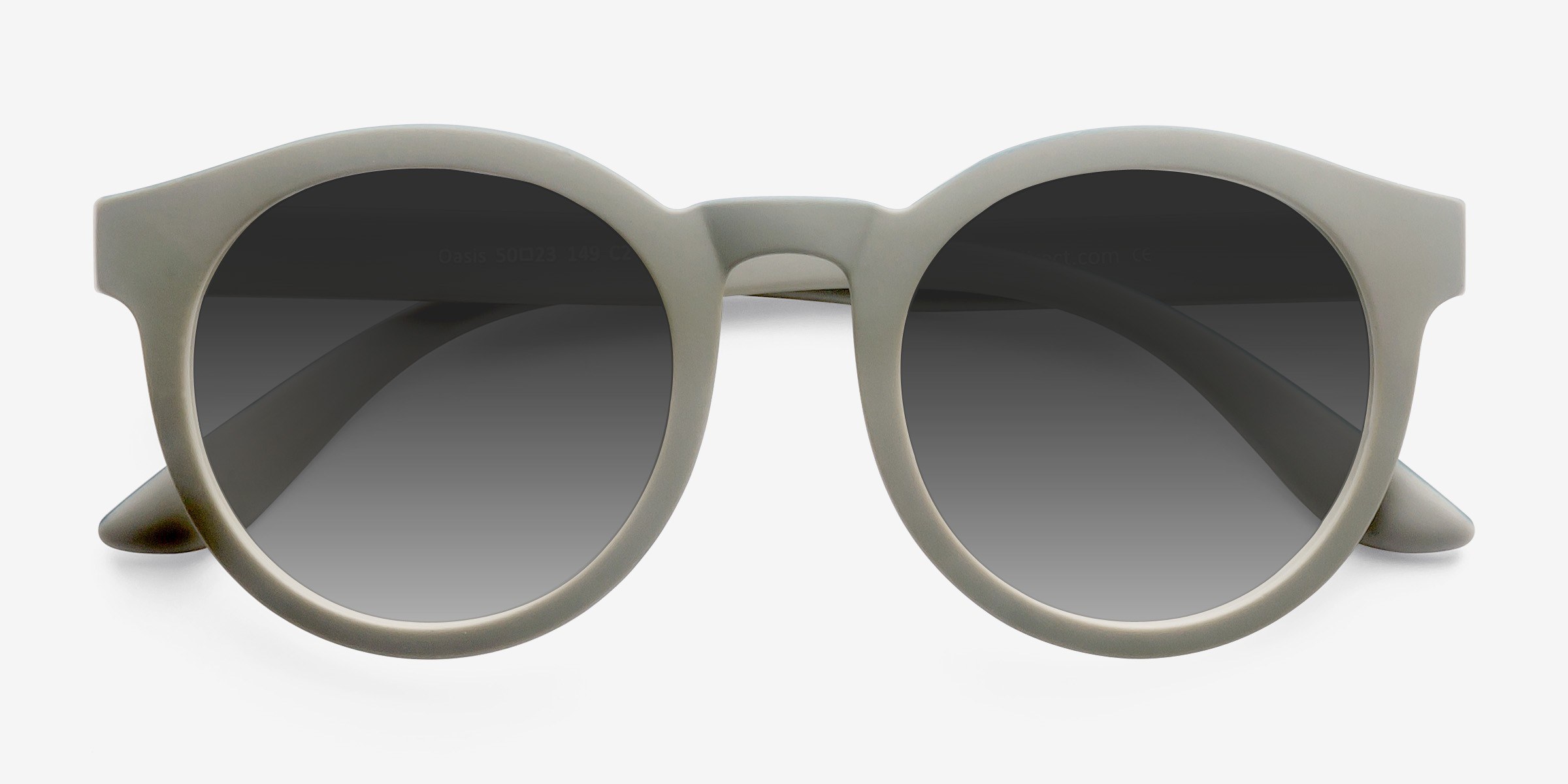 Oasis - Round Matte Coffee Frame Prescription Sunglasses  display picture 1