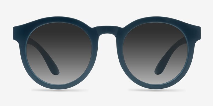 Oasis Matte Blue Plastic Sunglass Frames from EyeBuyDirect