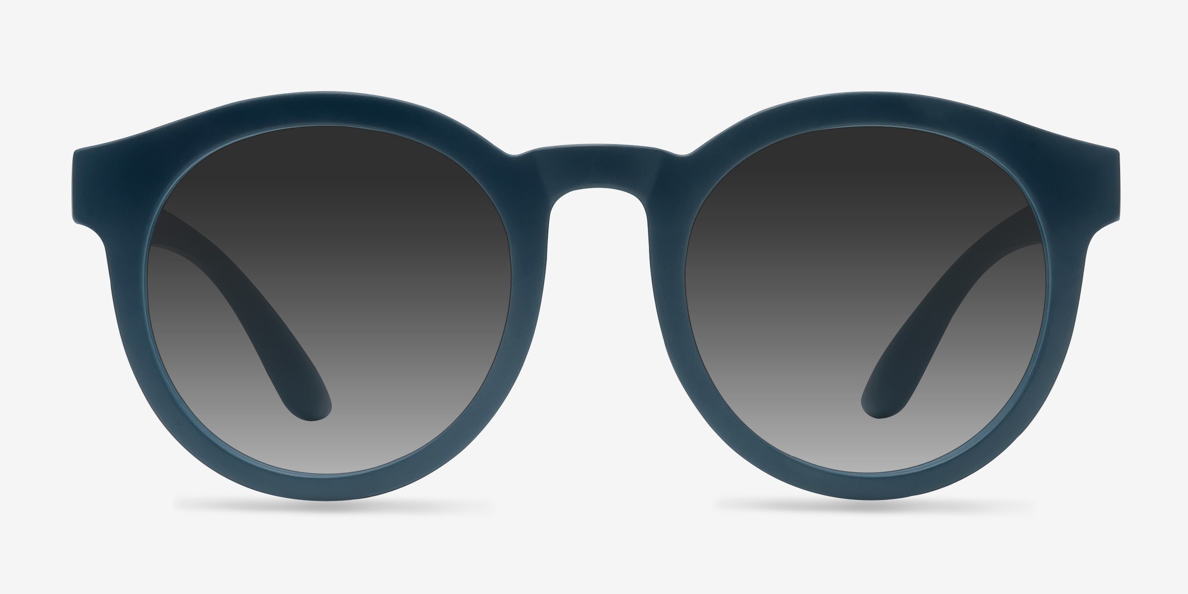 Oasis - Boldly Circular Matte-Blue Sunglasses | EyeBuyDirect