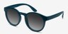 Oasis Matte Blue PlasticSunglass Frames from EyeBuyDirect, Angle View