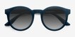 Oasis Matte Blue PlasticSunglass Frames from EyeBuyDirect, Closed View
