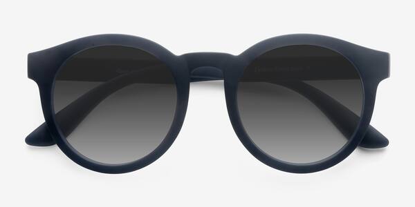 Matte Navy Oasis -  Plastic Sunglasses