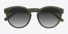 Taylor Matte Green PlasticSunglass Frames from EyeBuyDirect, Closed View