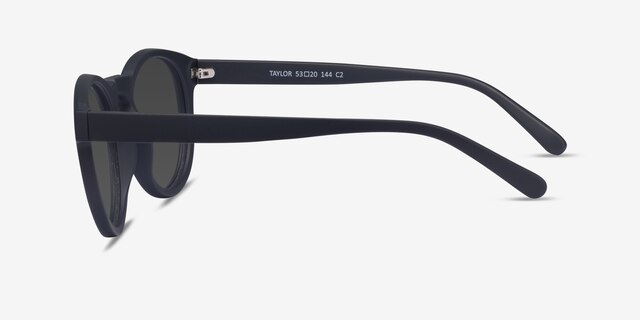 Taylor Matte Navy PlastiqueSoleil de Lunette de vue d'EyeBuyDirect, Vue de Côté