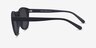 Taylor Matte Navy PlastiqueSoleil de Lunette de vue d'EyeBuyDirect, Vue de Côté