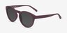 Taylor Marsala PlastiqueSoleil de Lunette de vue d'EyeBuyDirect, Vue d'Angle