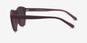 Taylor Marsala PlastiqueSoleil de Lunette de vue d'EyeBuyDirect, Vue de Côté