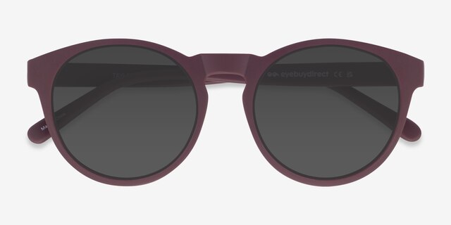 Taylor Marsala PlastiqueSoleil de Lunette de vue d'EyeBuyDirect, Vue Rapprochée