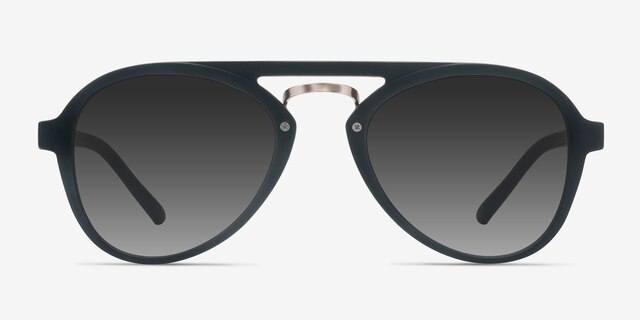 Chips Black PlasticSunglass Frames from EyeBuyDirect, Front View