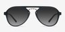 Chips Black PlasticSunglass Frames from EyeBuyDirect, Front View