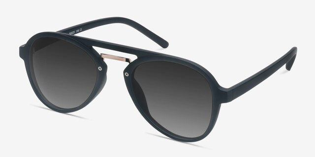 Chips Black PlasticSunglass Frames from EyeBuyDirect, Angle View