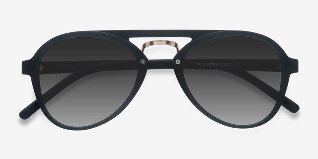 Chips Black PlasticSunglass Frames from EyeBuyDirect, Closed View