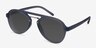 Chips Gray PlasticSunglass Frames from EyeBuyDirect, Angle View