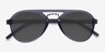 Chips Gray PlasticSunglass Frames from EyeBuyDirect, Closed View