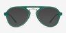 Chips Green PlasticSunglass Frames from EyeBuyDirect, Front View