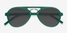Chips Green PlasticSunglass Frames from EyeBuyDirect, Closed View
