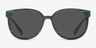 Dundee Green Blue PlasticSunglass Frames from EyeBuyDirect, Front View