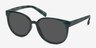 Dundee Green Blue PlasticSunglass Frames from EyeBuyDirect, Angle View