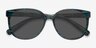 Dundee Green Blue PlasticSunglass Frames from EyeBuyDirect, Closed View