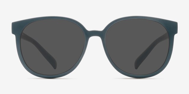 Dundee Matte Green PlasticSunglass Frames from EyeBuyDirect, Front View